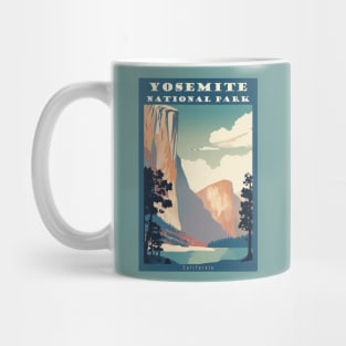 Yosemite National Park Vintage Travel Poster Mug